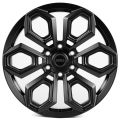 Skill Wheels SV606-SL221 9x20 6x139,7 ET19 77,8 Черный матовый + полировка + темный лак